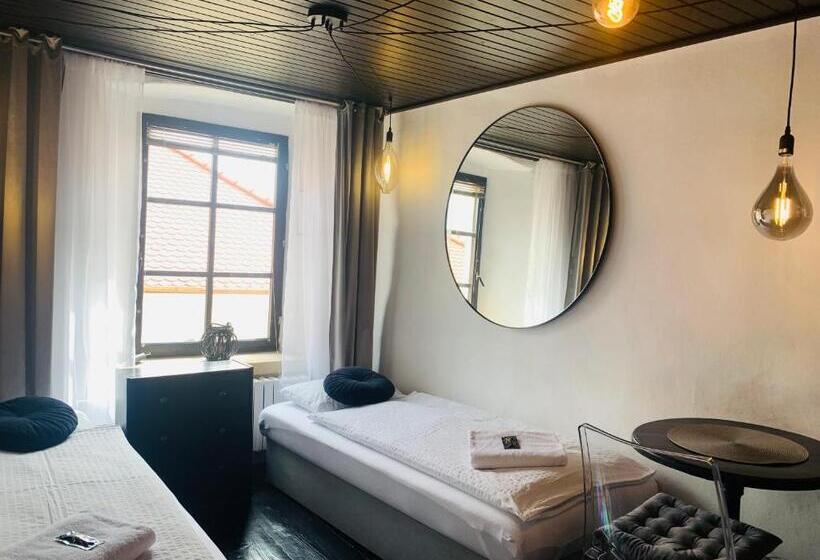 Standard room with outdoor bath, Boutique Apartments U Rolanda, Mikulášské Náměstí
