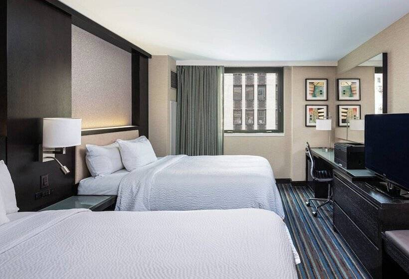 غرفه قياسيه سريرين مزدوجين, Courtyard New York Manhattan/times Square