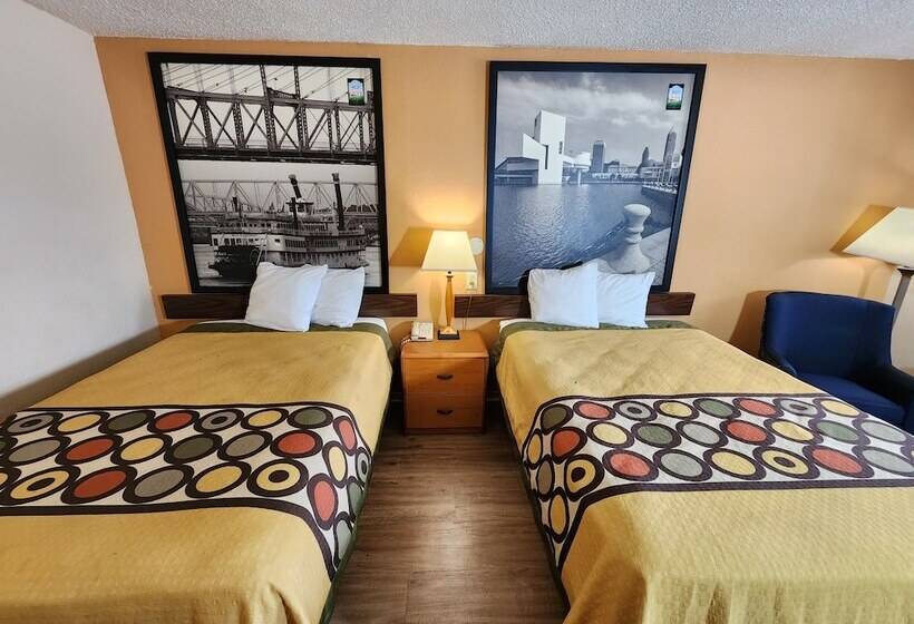 Номер Стандарт 2 Двуспальные Кровати, Westspring Inn   Westlake Cleveland