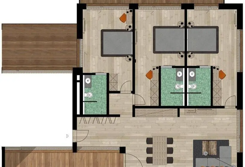 3ベッドルームアパートメント, Chalet Obergurgl Luxury Apartments