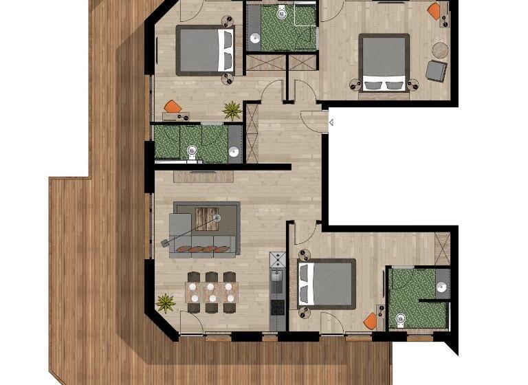 3ベッドルームアパートメント, Chalet Obergurgl Luxury Apartments