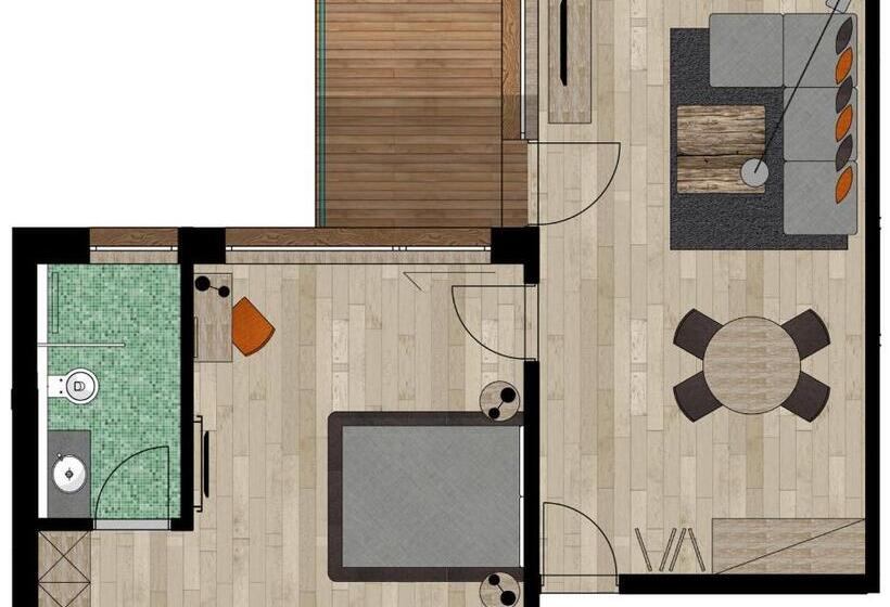 آپارتمان 1 خوابه, Chalet Obergurgl Luxury Apartments