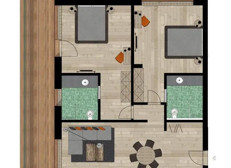2ベッドルームアパートメント, Chalet Obergurgl Luxury Apartments