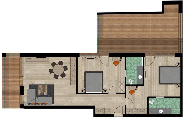 2ベッドルームアパートメント, Chalet Obergurgl Luxury Apartments