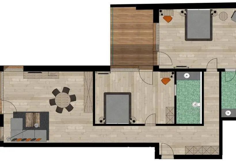 2ベッドルームアパートメント, Chalet Obergurgl Luxury Apartments