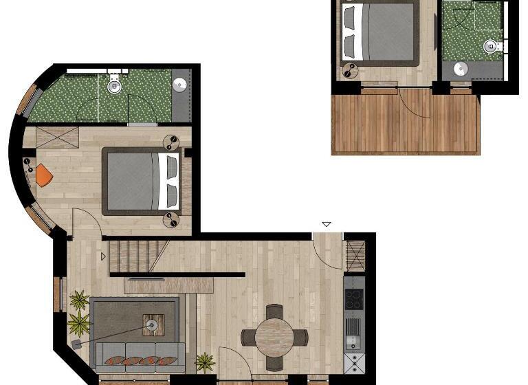 2ベッドルームアパートメント, Chalet Obergurgl Luxury Apartments