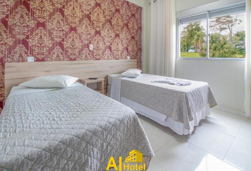 חדר סטנדרט לארבעה, Aj Hotel Chapecó   Fácil Acesso Pátio Shopping E Rótula Da Bandeira