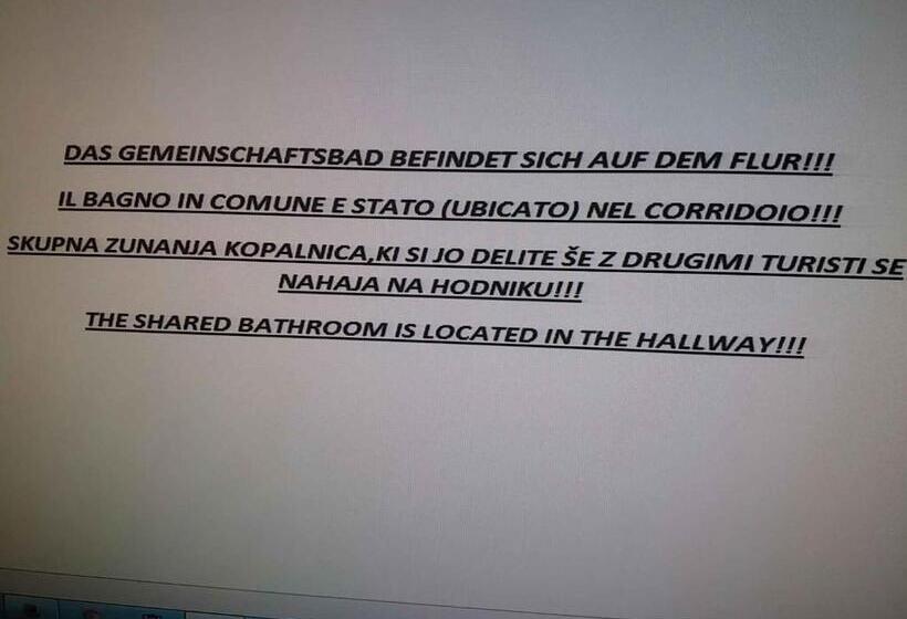 اتاق استاندارد با سرویس بهداشتی مشترک, Villa Senegačnik