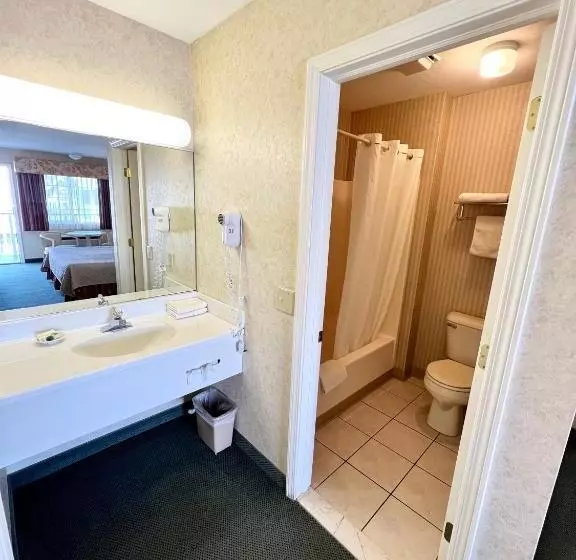 キングサイズベッドのスタンダードルーム, Court Plaza Inn & Suites Of Mackinaw