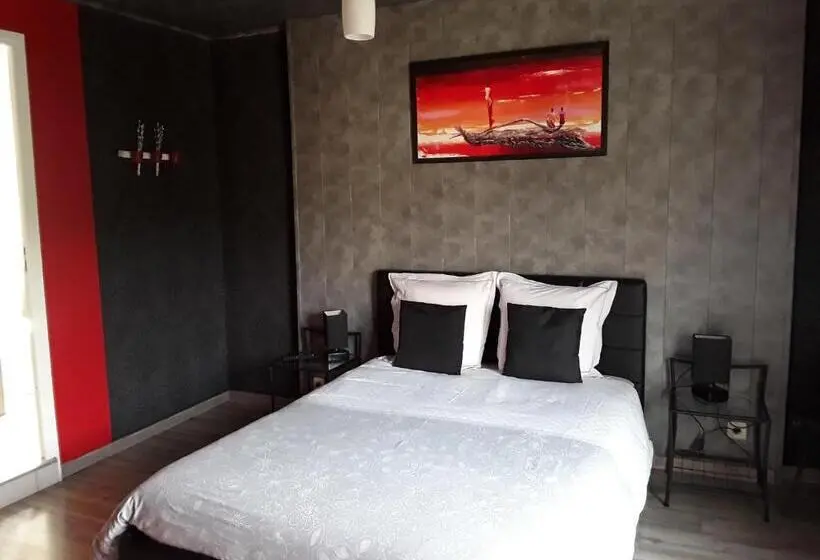 テラス付きスタンダードルーム, L Amarante Chambres D Hôtes Villefranche De Panat