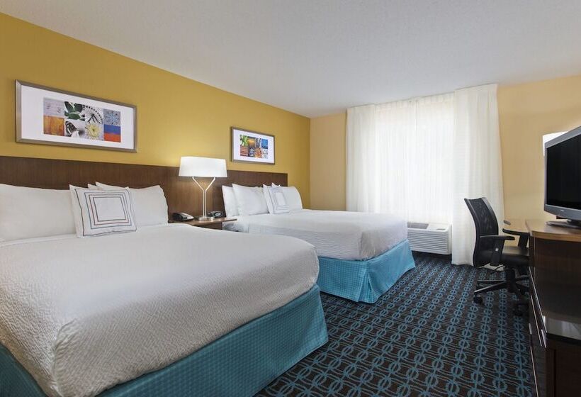 غرفه قياسيه سريرين مزدوجين, Fairfield Inn And Suites By Marriott Tampa Brandon