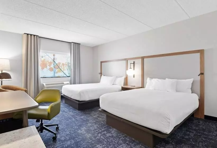 ２ダブルベッドのスタンダードルーム, Fairfield Inn & Suites By Marriott Hickory