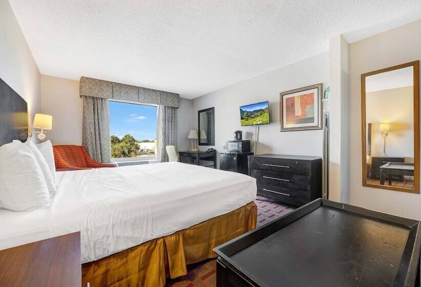 غرفه قياسيه سريرين مزدوجين, Super 8 By Wyndham Orlando Near Florida Mall