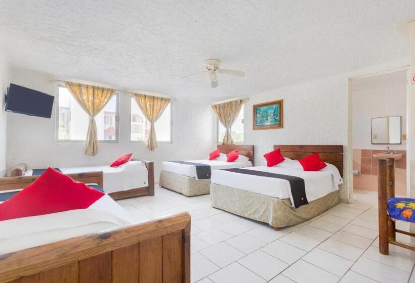 חדר משפחתי, Capital O Farallon Inn, Cancún