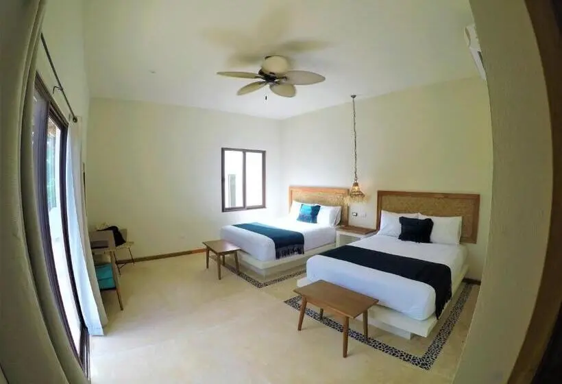２ダブルベッドのスタンダードルーム, La Puerta Azul Beachfront  Adults Only