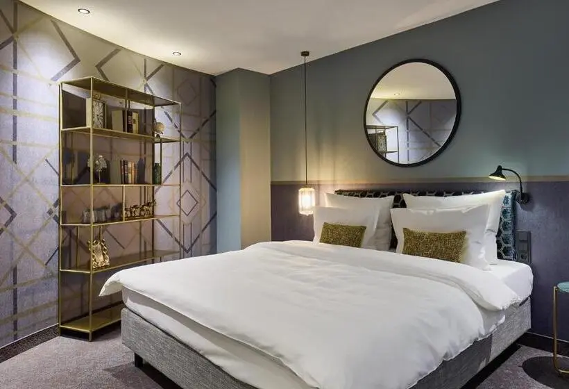 キングサイドベッドのスタンダードワンルーム, Postboutique Hotel Wuppertal
