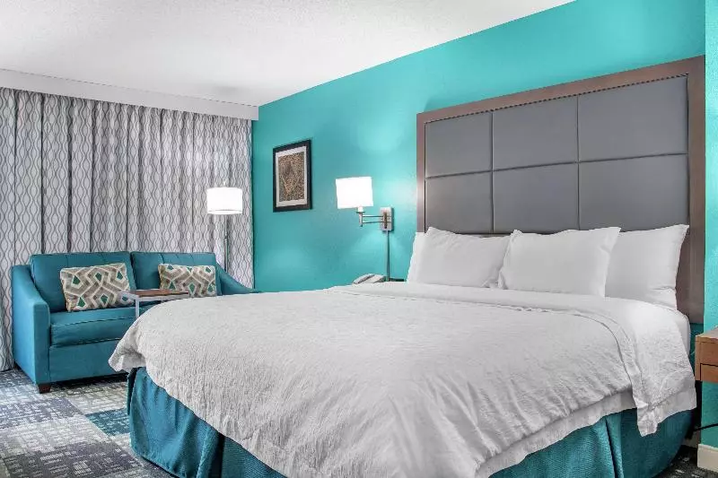キングサイズベッドのスタンダードルーム, Hampton Inn Adel