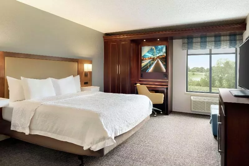 キングサイズベッドのスタンダードルーム, Hampton Inn West Des Moines Lake Drive