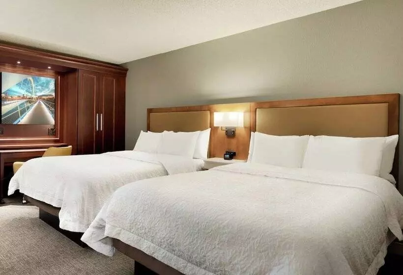 ２ダブルベッドのスタンダードルーム, Hampton Inn West Des Moines Lake Drive