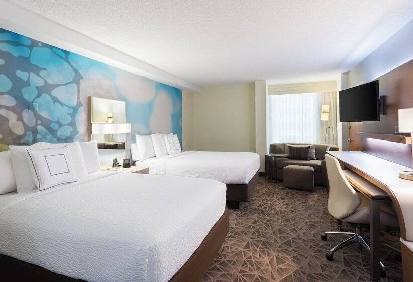 غرفه قياسيه سريرين مزدوجين, Courtyard Miami Downtown Brickell Area