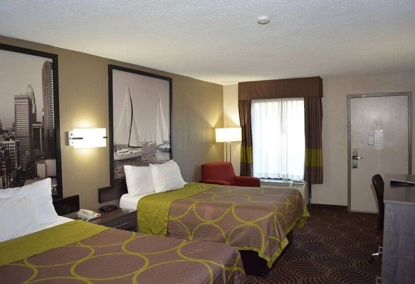 Номер Стандарт 2 Двуспальные Кровати, Super 8 By Wyndham Huntersville/charlotte Area