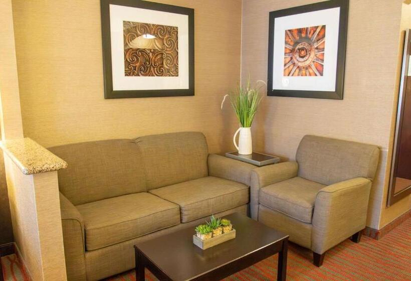 מיטת קינג בסוויטה, Country Inn & Suites By Radisson, Garden City, Ks