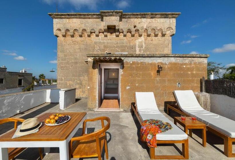 غرفة ديلوكس مزودة بتراس, Masseria Zanzara