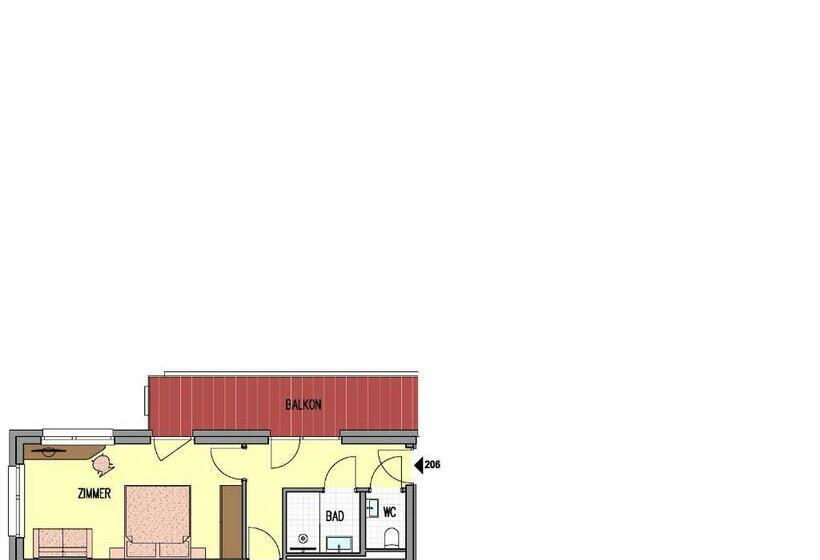 חדר סטנדרט עם מרפסת, Garni Alpenjuwel Residenz