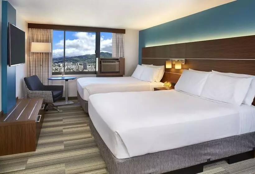 2ダブルベッドのスタンダードルーム, Holiday Inn Express Waikiki, An Ihg