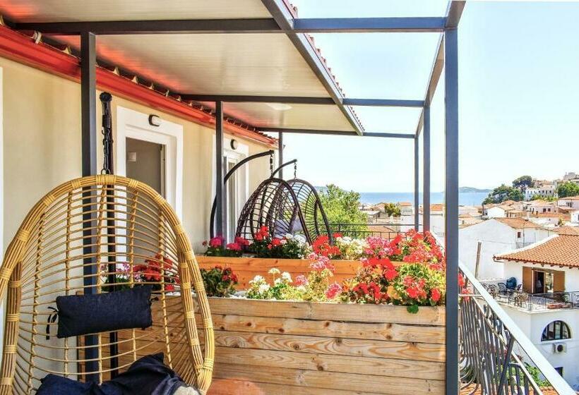 스탠다드 발코니 룸 바다 전망, Entelia