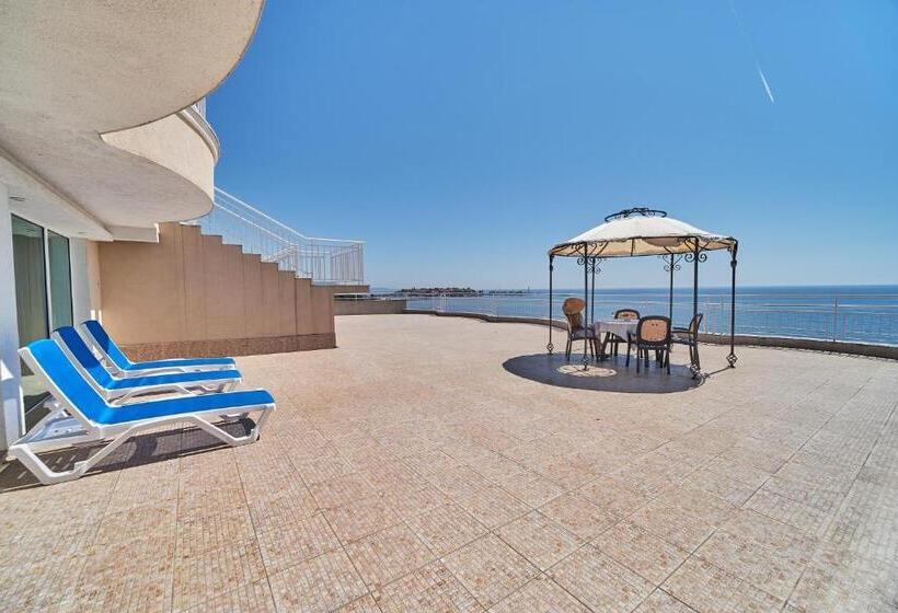 小型豪华套房带海景, Bilyana Beach Hotel All Inclusive & Free Beach Access