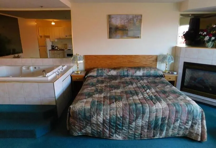 اتاق استاندارد با وان آب گرم, Western Budget Motel Leduc #3