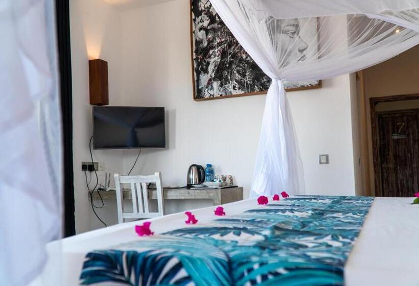 اتاق خانوادگی با چشمانداز جانبی دریا, Visiwa Beach Resort