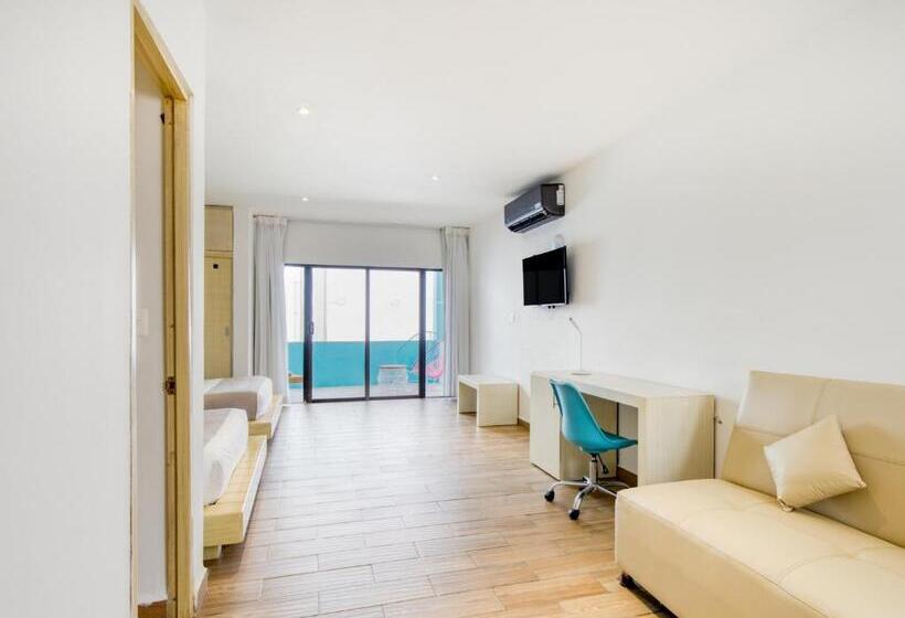 חדר משפחתי נוף לגינה, Ojo De Agua