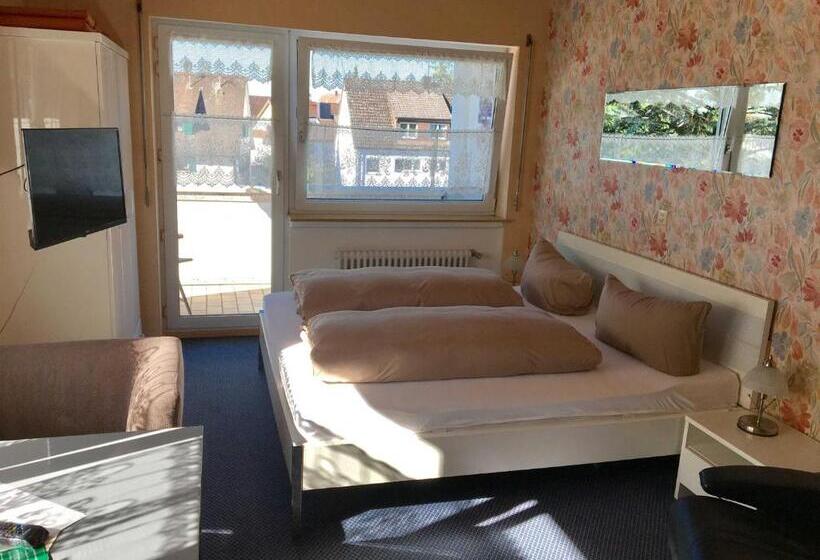 Quarto standart com varanda, Gästehaus Am Lindenweg