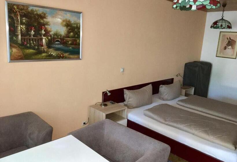 Quarto standart com terraça, Gästehaus Am Lindenweg