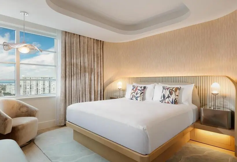 キングサイズベッドのスタンダードルーム, Andaz Miami Beach Resort & Spa