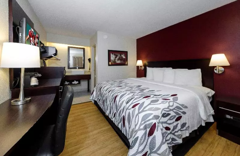 اتاق لوکس با تخت بزرگ, Red Roof Inn Lansing East  Msu