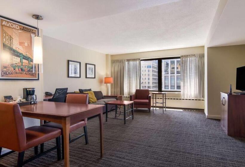 سوئیت با تخت بزرگ, Sonesta Es Suites Chicago Downtown Magnificent Mile  Medical