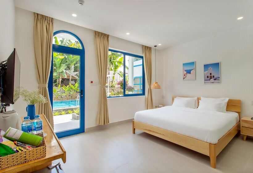 اتاق استاندارد با چشمانداز استخر, Santorin Hoian Villa