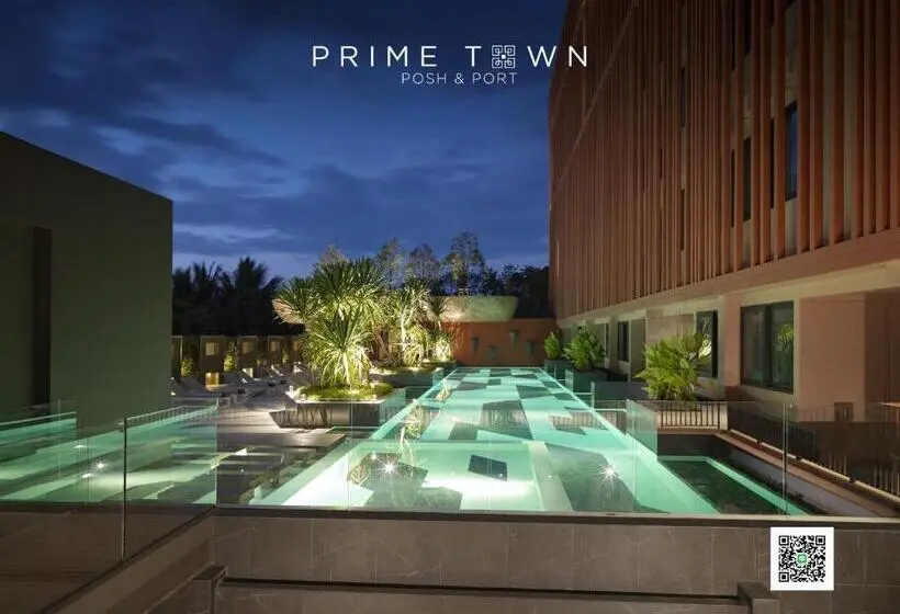 آپارتمان 1 خوابه با چشم‌انداز استخر, Prime Town   Posh & Port Hotel Phuket