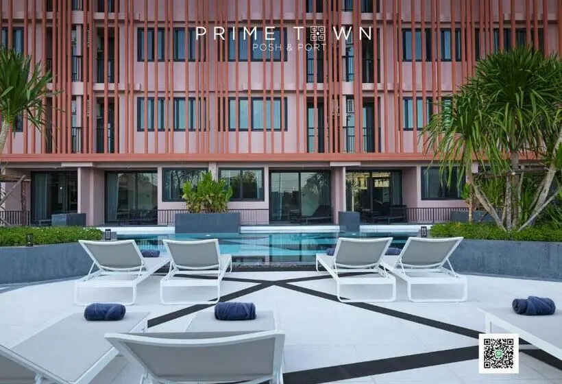 اتاق خانوادگی با چشم‌انداز استخر, Prime Town   Posh & Port Hotel Phuket