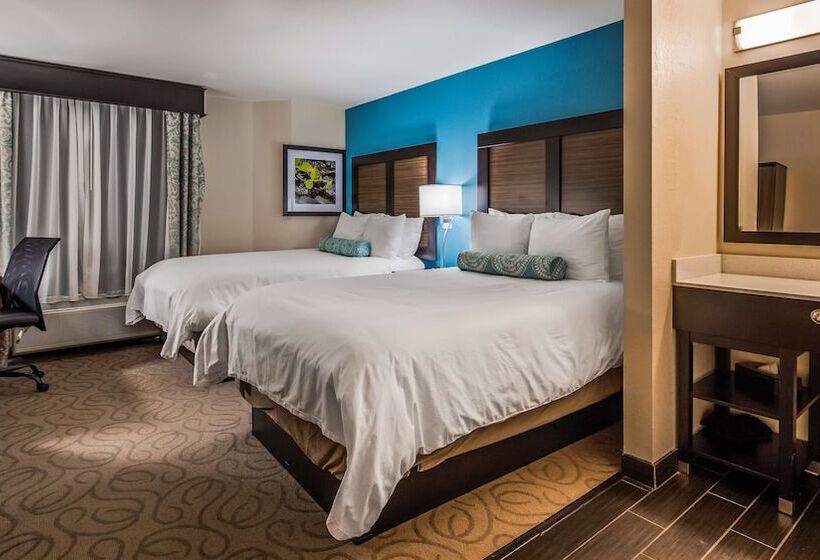 带2个双人床的标准工作室, Best Western Travelers Rest/greenville