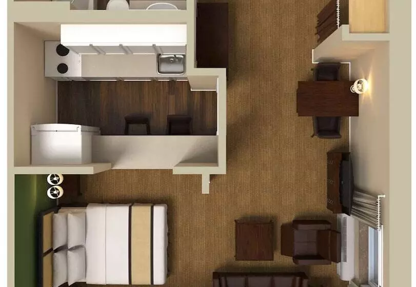 デラックススタジオ, Extended Stay America Suites  Charleston  Northwoods Blvd