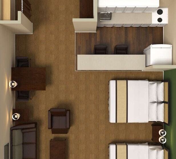 סטודיו דלוקס, Extended Stay America Suites  Chicago  Lombard  Yorktown Center