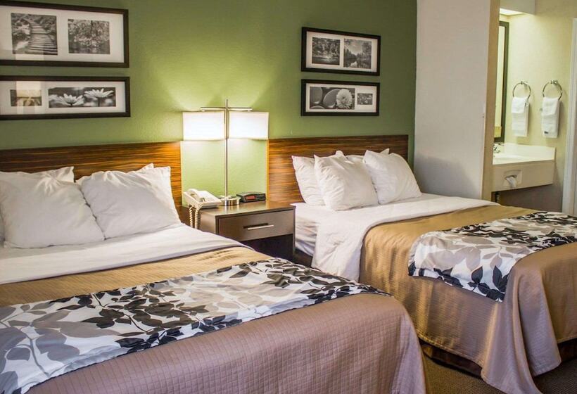 带2个双人床的标准工作室, Sleep Inn Johnstown