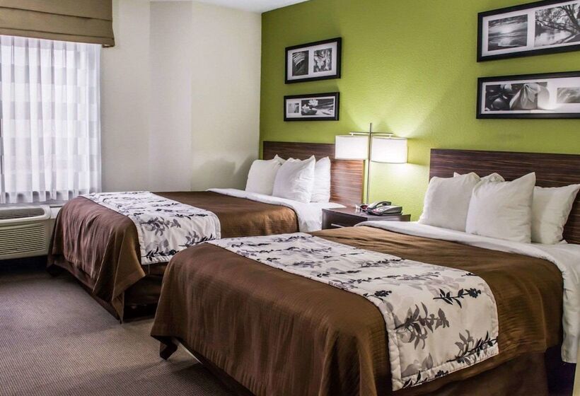 带2个双人床的标准工作室, Sleep Inn Richmond South