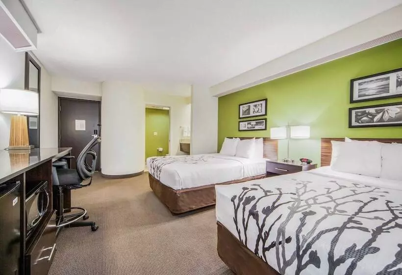 ２ダブルベッドのスタンダードルーム, Sleep Inn & Suites Columbus