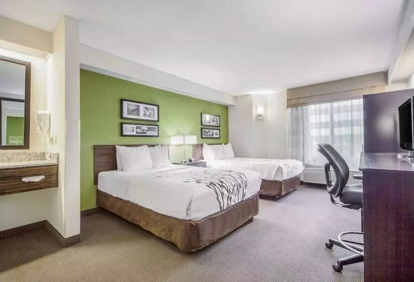 ２ダブルベッドのスタンダードルーム, Sleep Inn & Suites Columbus