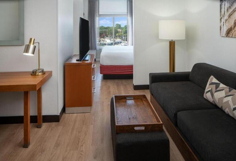 带大床的标准工作室, Springhill Suites By Marriott Charleston Riverview